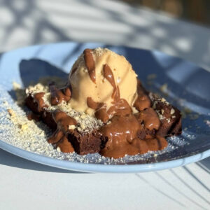 BROWNIE KETO CON HELADO KETO (low carb)